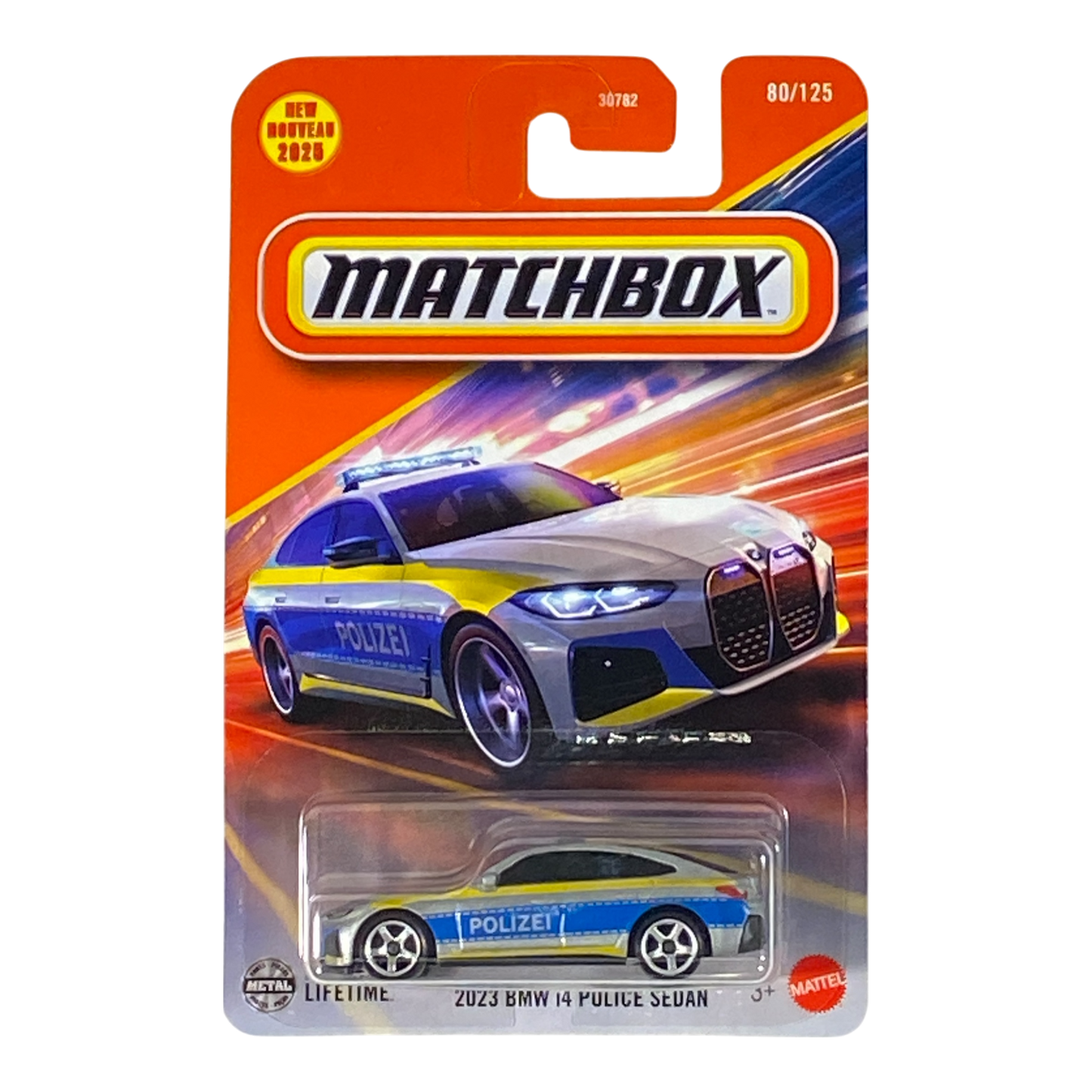 Matchbox 2023 BMW i4 Police Sedan - 2025 Matchbox Series 80/125