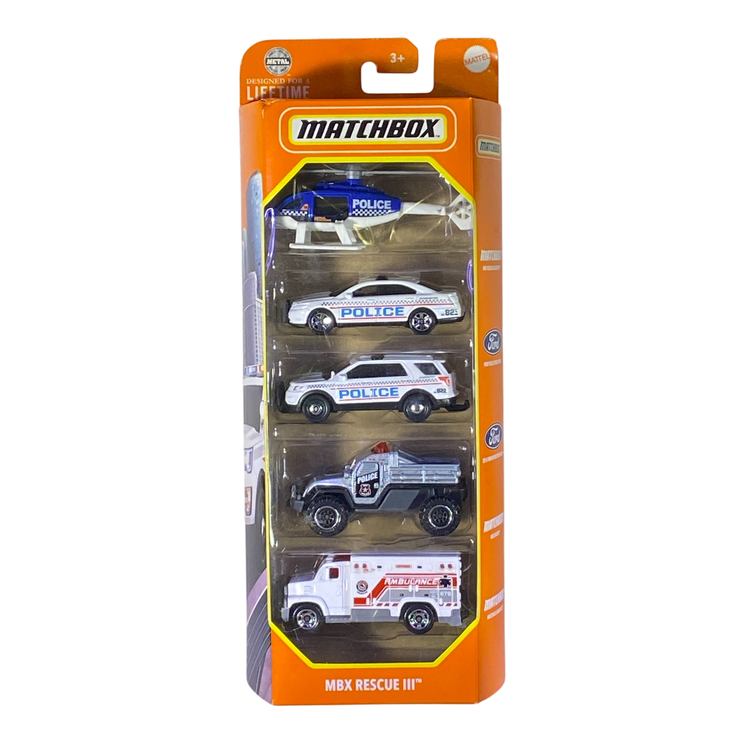 Matchbox 5 Packs - MBX Rescue III