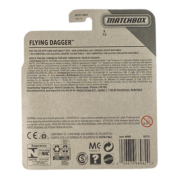 Matchbox Flying Dagger - Matchbox Sky Busters Series 9/13