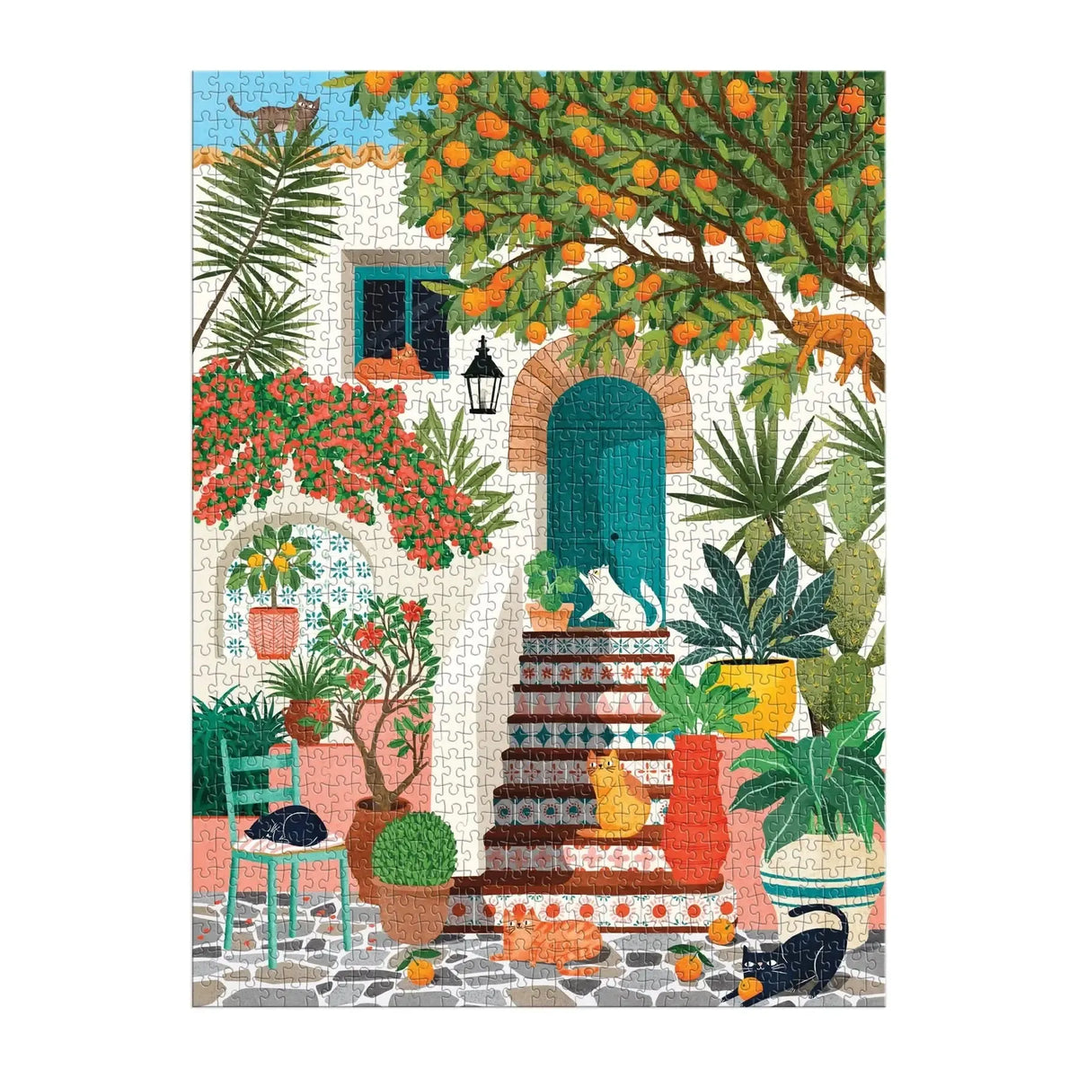 Mediterranean Cats 1000 Piece Jigsaw Puzzle Galison