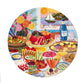 Mediterranean Table 500 Piece Round Jigsaw Puzzle eeBoo