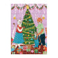 Meowy Christmas Greeting Card 60 Piece Jigsaw Puzzle Galison