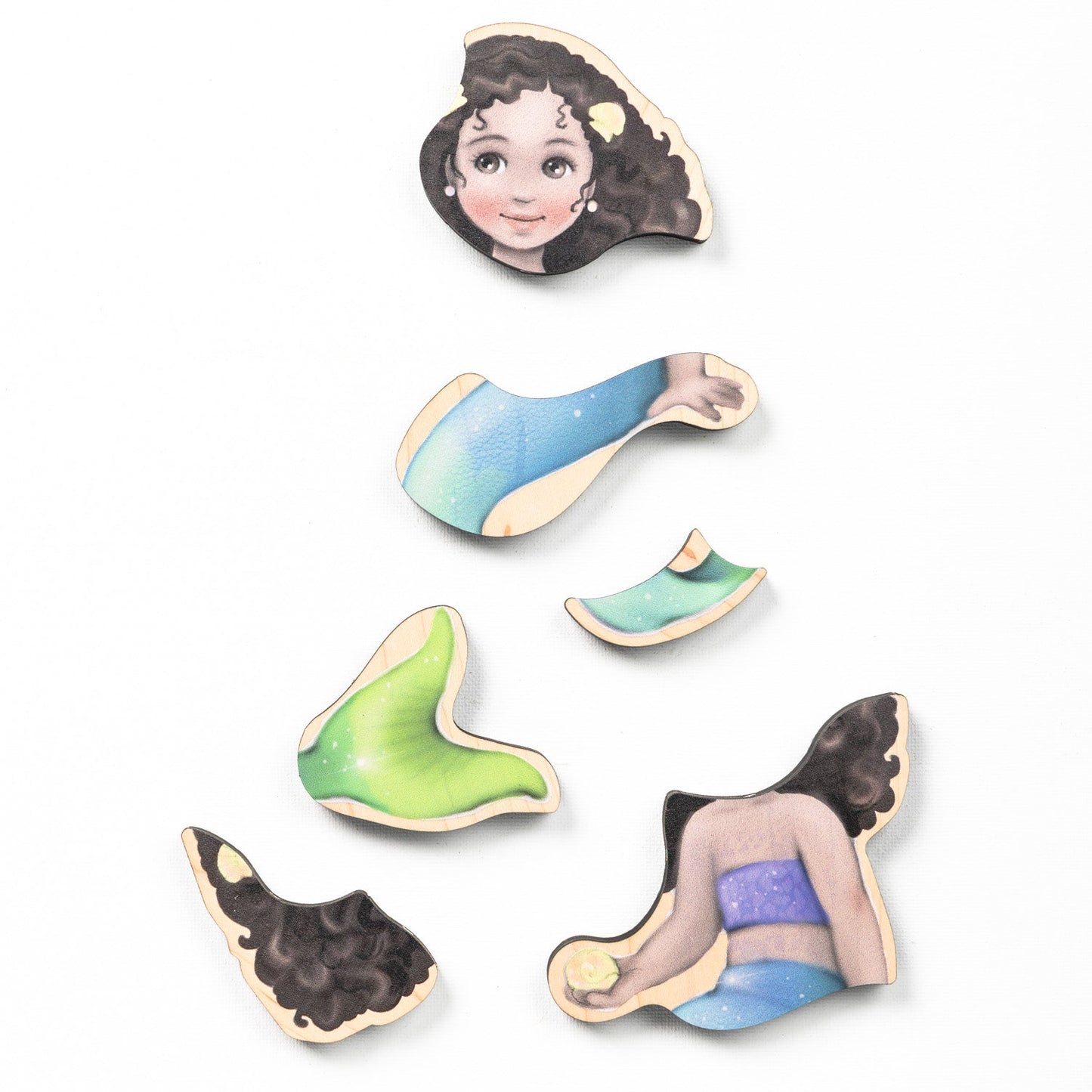 Fairytale Magnetic Wooden Puzzle Set with Cotton Bag | Made in the USA 🇺🇸
