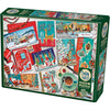 Mid Mod Season's Greetings 1000 Piece Jigsaw Puzzle Cobble Hill
