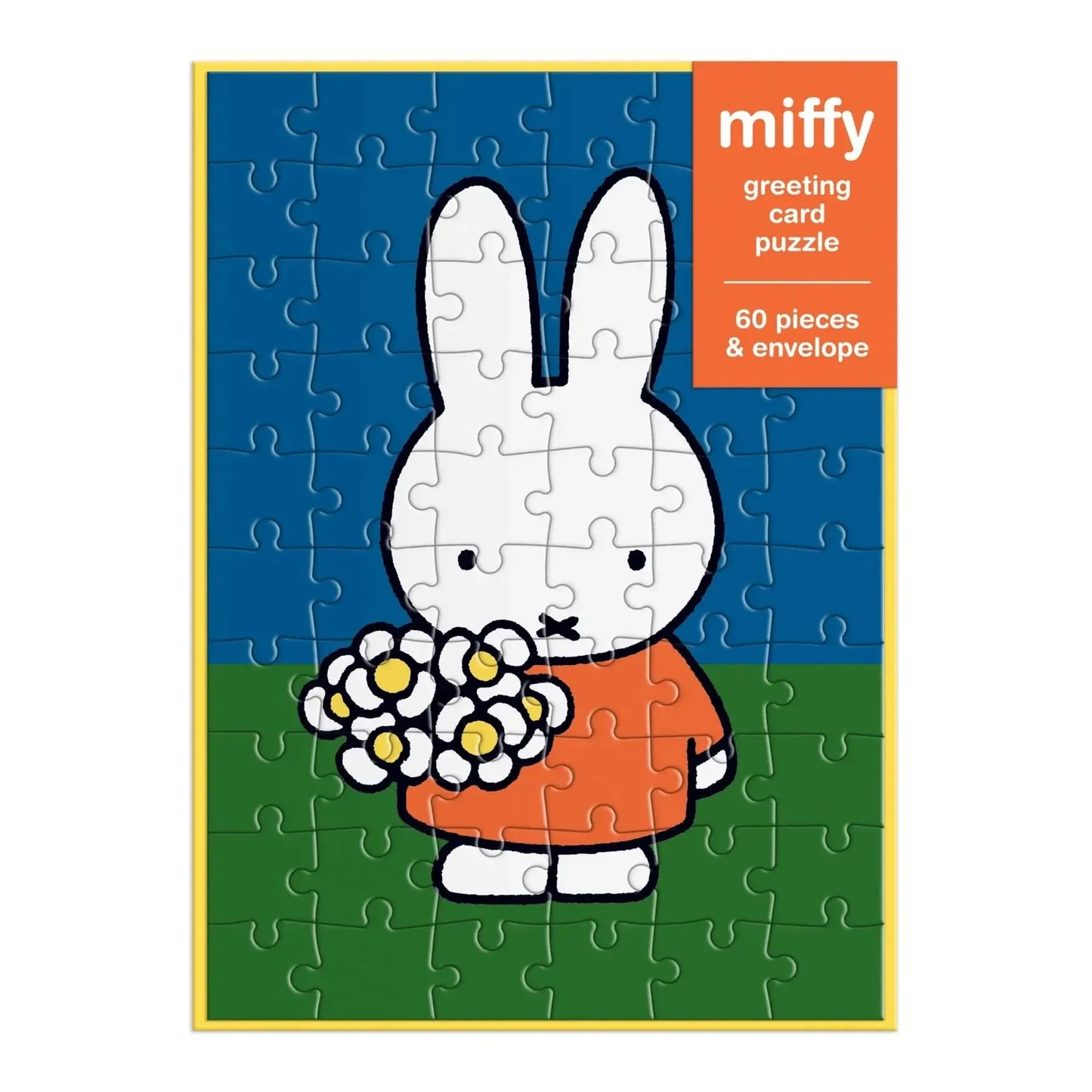 Miffy with Flowers Greeting Card 60 Piece Jigsaw Puzzle Galison