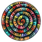 Millepedes 324 Wood Piece Double-Sided Round Jigsaw Puzzle Curiosi