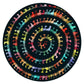 Millepedes 324 Wood Piece Double-Sided Round Jigsaw Puzzle Curiosi