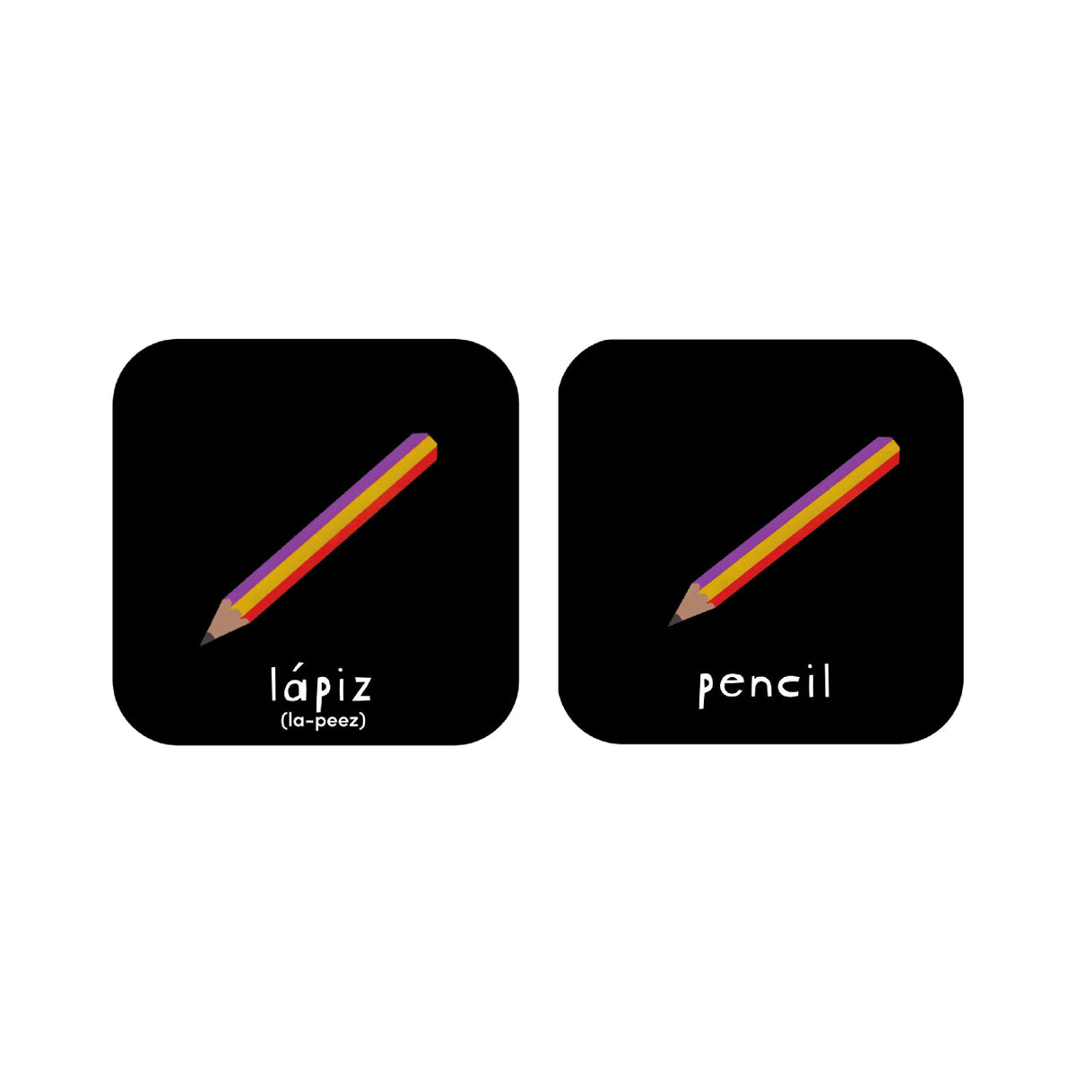 Minilingo, Spanish/English Flashcards