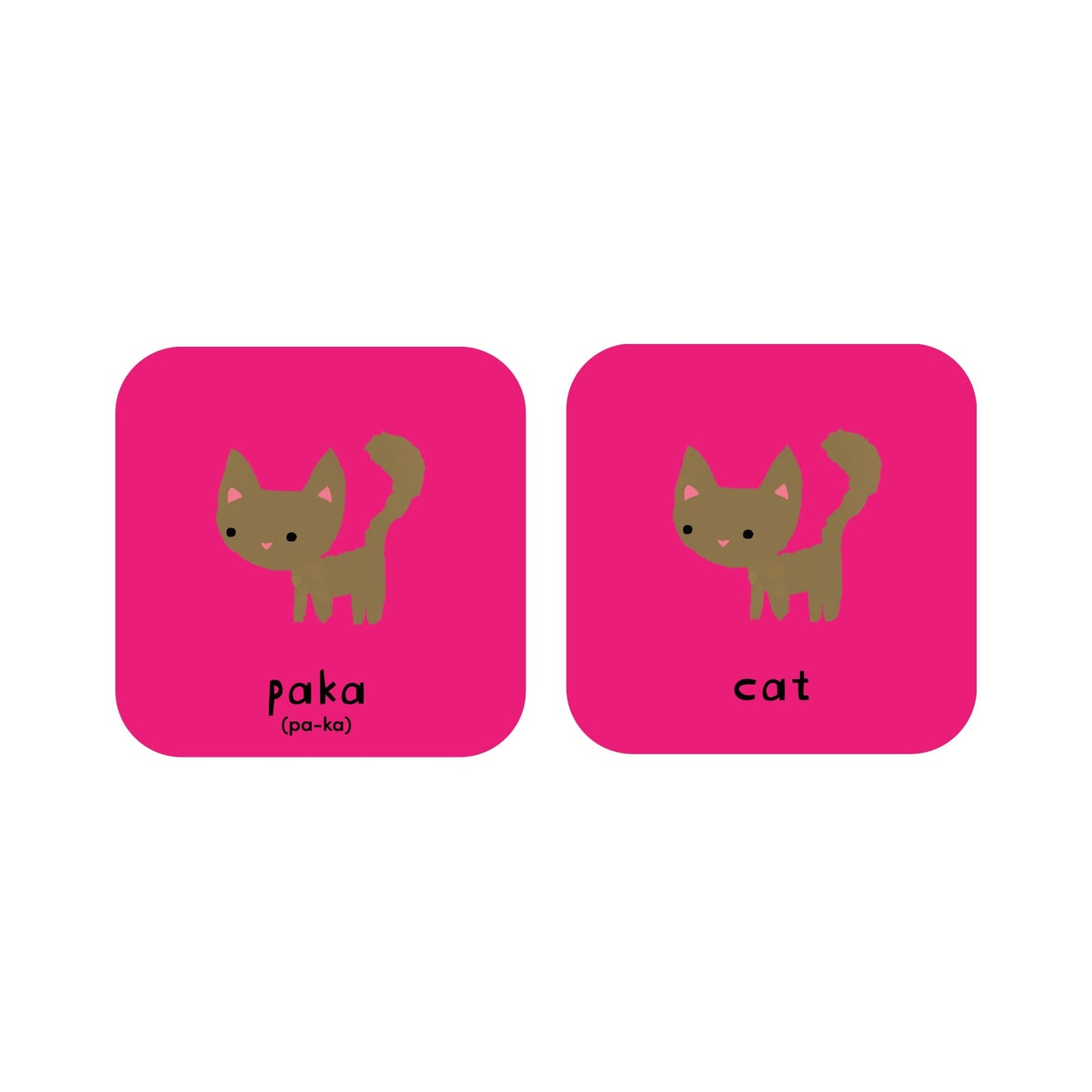 Minilingo, Swahili/English Flashcards