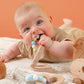 Silicone Bead Teether with Organic Cotton Bag - Calming Moon | Made in the USA 🇺🇸