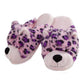 My Pillow Pets Pink Leopard Plush Slippers Small