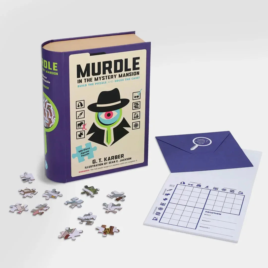 Murdle In the Mystery Mansion 500 Piece Jigsaw Game Puzzle Chronicle