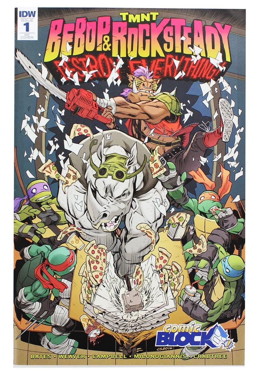 Tmnt: Bebop & Rocksteady Destroy Everything #1 (Comic Block Exclusive Cover)