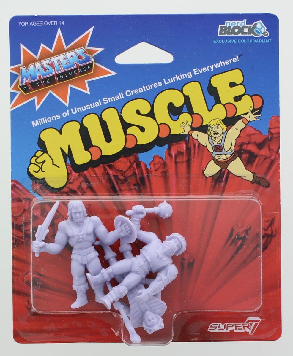 Masters Of The Universe M.U.S.C.L.E. 3-Pack: He-Man,Teela, Man-At-Arms
