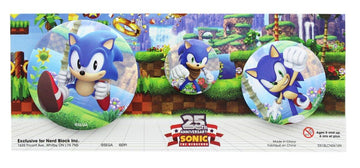 Sonic The Hedgehog 25Th Anniversary Button 3 Pack