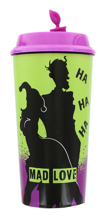 Dc Comics ''Mad Love'' Harley Quinn And The Joker Travel Cup | Purple