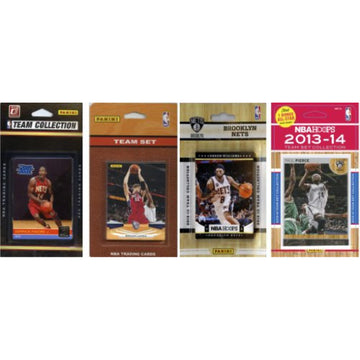 Nba Brooklyn Nets 4 Different Licensed Trading Card Team Sets