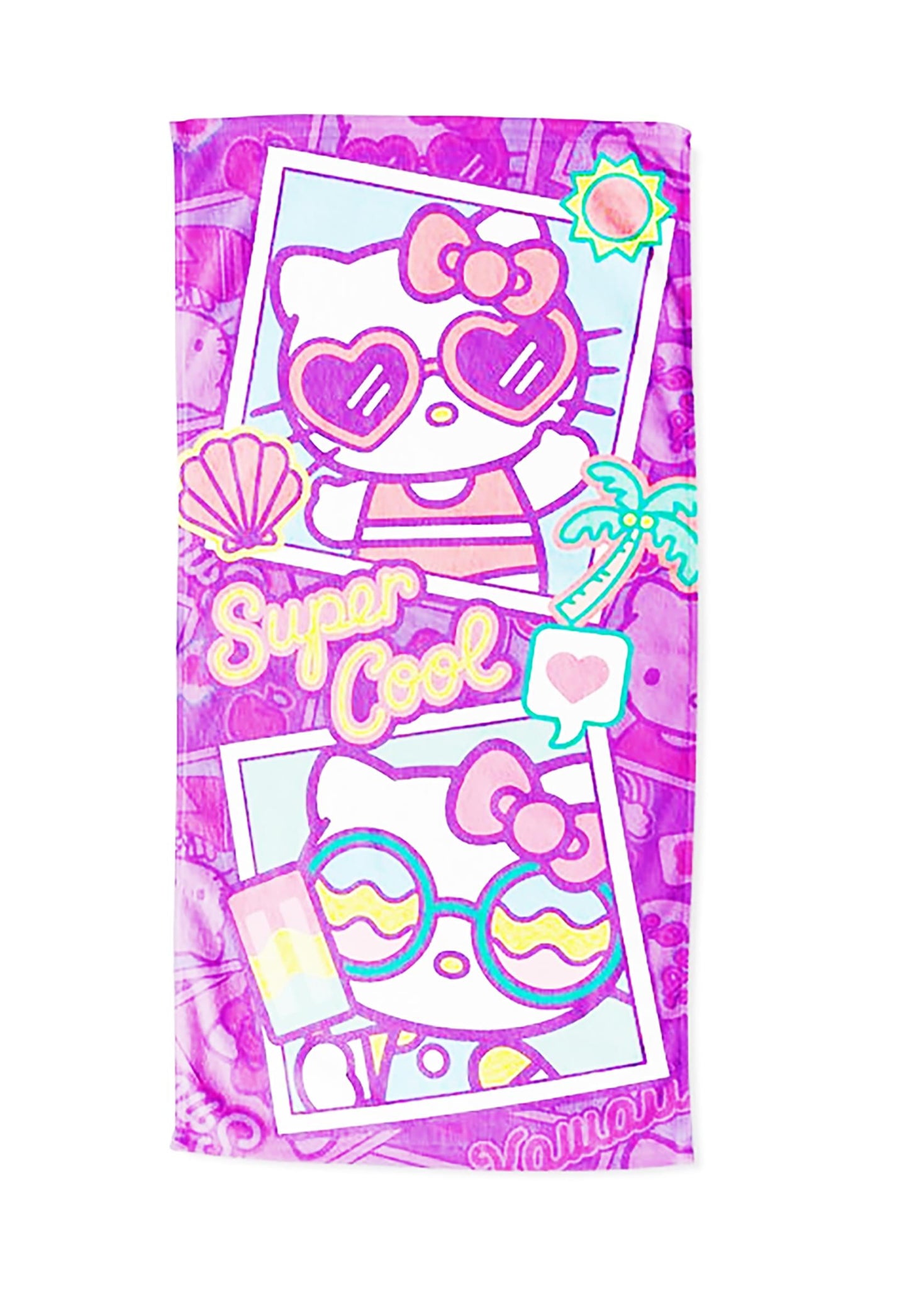 Hello Kitty Cool Summer 30 X 60 Inch Beach Towel