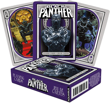 Aquarius Marvel Comics Black Panther Playing Cards - Black Panther Themed Deck Of Cards For Your Favorite Card Games - Officially Licensed Marvel Comics Merchandise & Collectibles