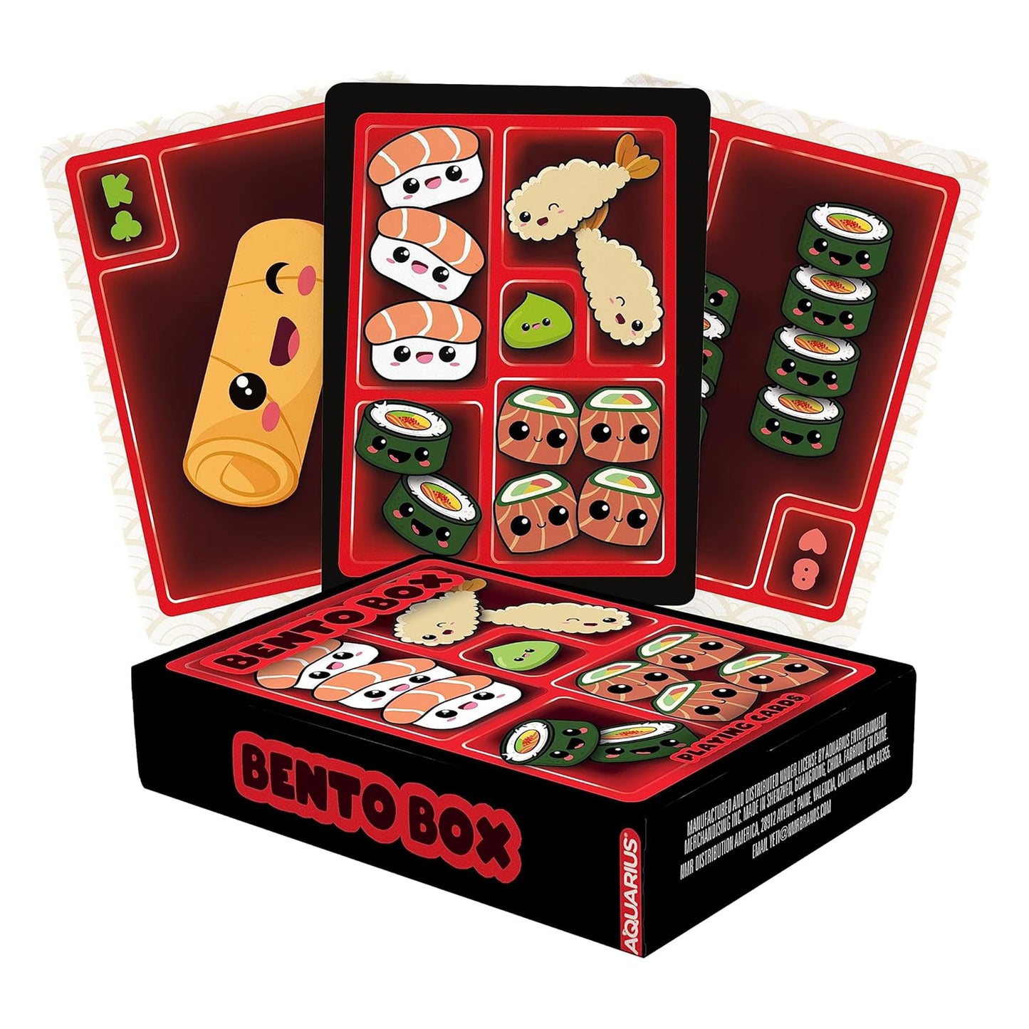 Aquarius Bento Box Playing Cards -Bento Box Themed Deck Of Cards For Your Favorite Card Games - Officially Licensed Merchandise & Collectibles, 2.5 X 3.5