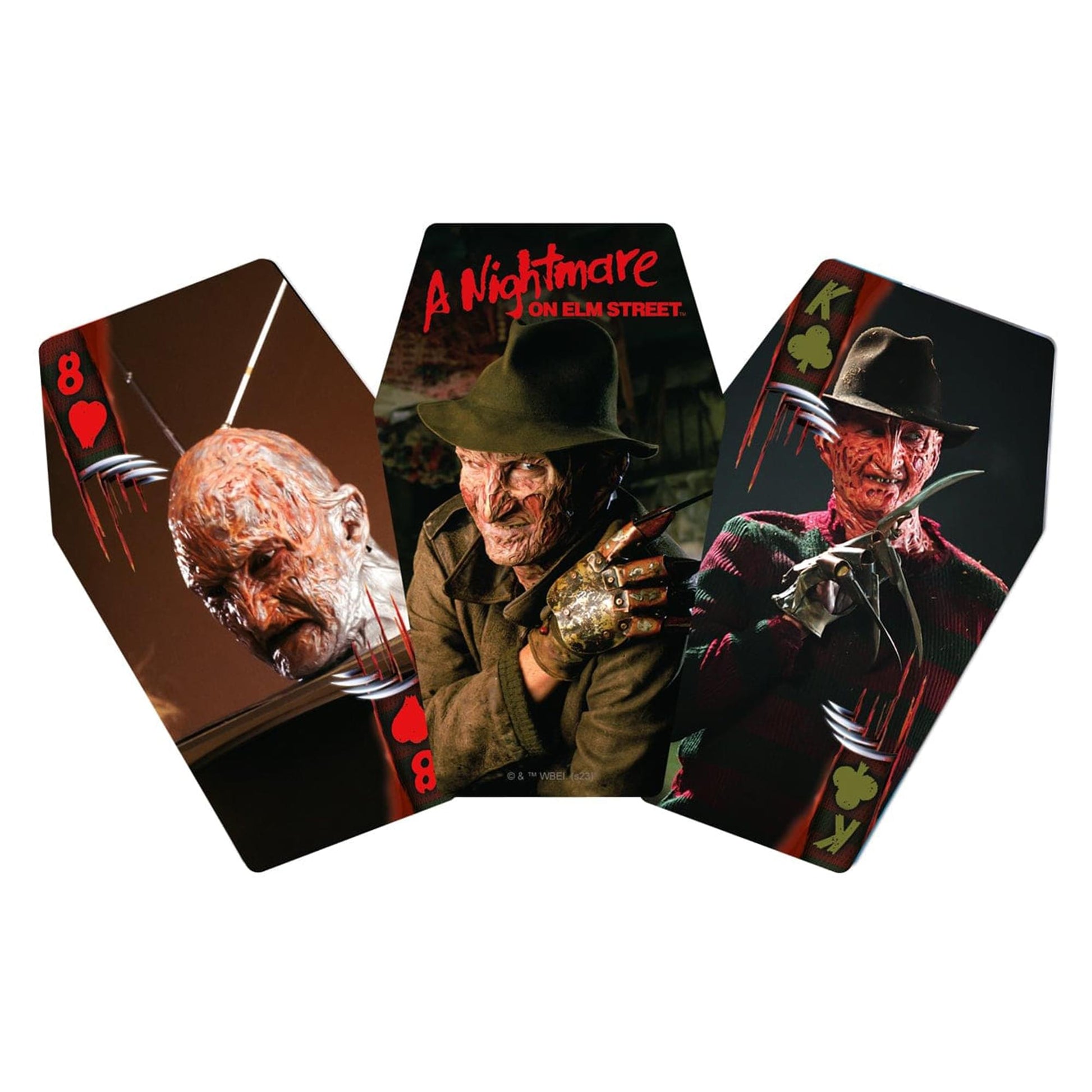 A Nightmare On Elm Street Coffin Shaped Playing Cards