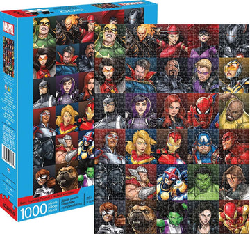 Aquarius Marvel Puzzle Superheroes (1000 Piece Jigsaw Puzzle) - Officially Licensed Marvel Merchandise & Collectibles - Glare Free - Precision Fit - 20 X 28 Inches