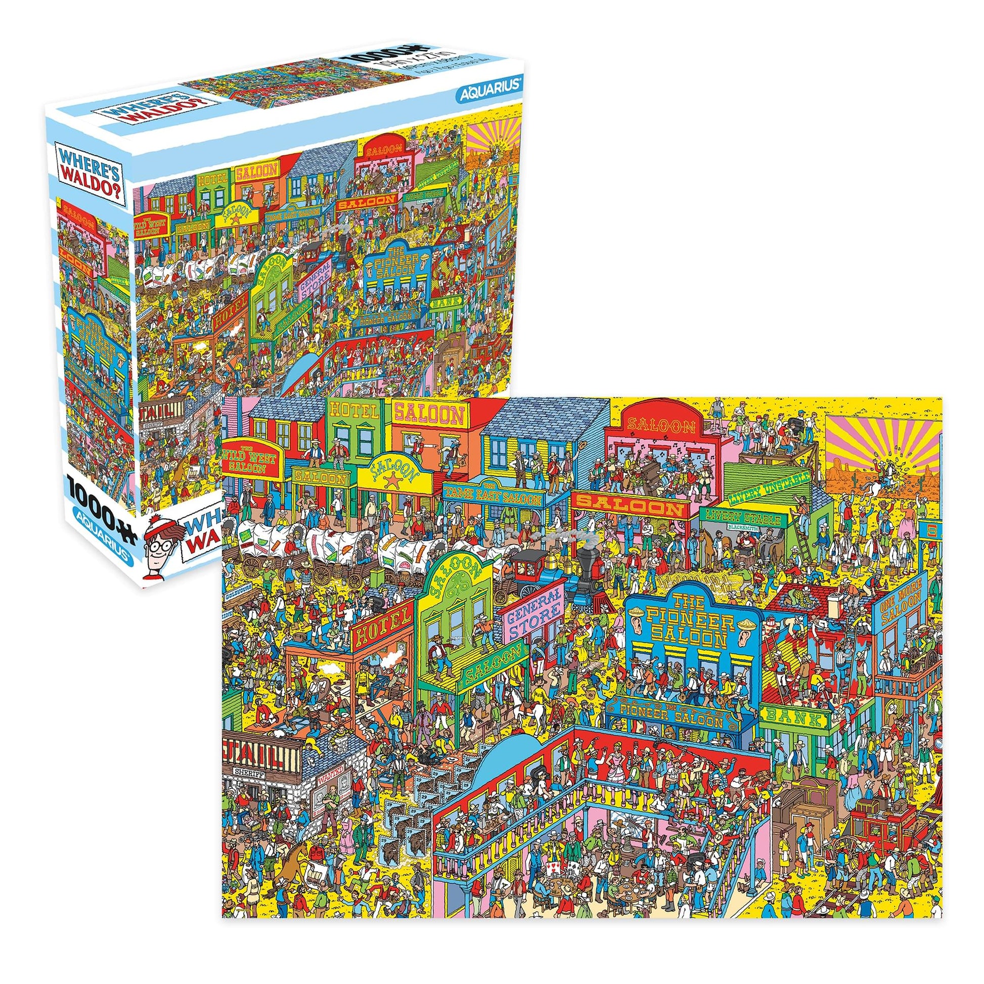 Wheres Waldo Wild Wild West 1000-Piece Jigsaw Puzzle