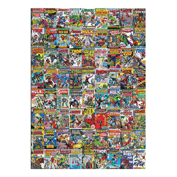 Marvel Comics Covers Superheroes 3000-Piece Jigsaw Puzzle For Kids And Adults | Brain Teaser, Educational Developmental Toys & Games, Building Kit Activities To Encourage Creative Play | 45 X 32 Inch
