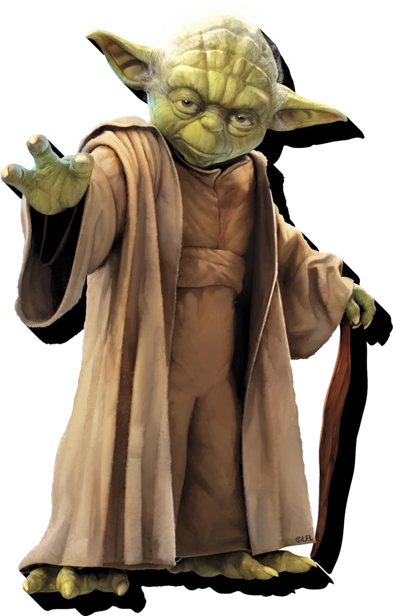 AQUARIUS Star Wars Yoda Funky Chunky Magnet - Wood & Magnetic Metal Alloy, Fridge Magnet, Model 95746