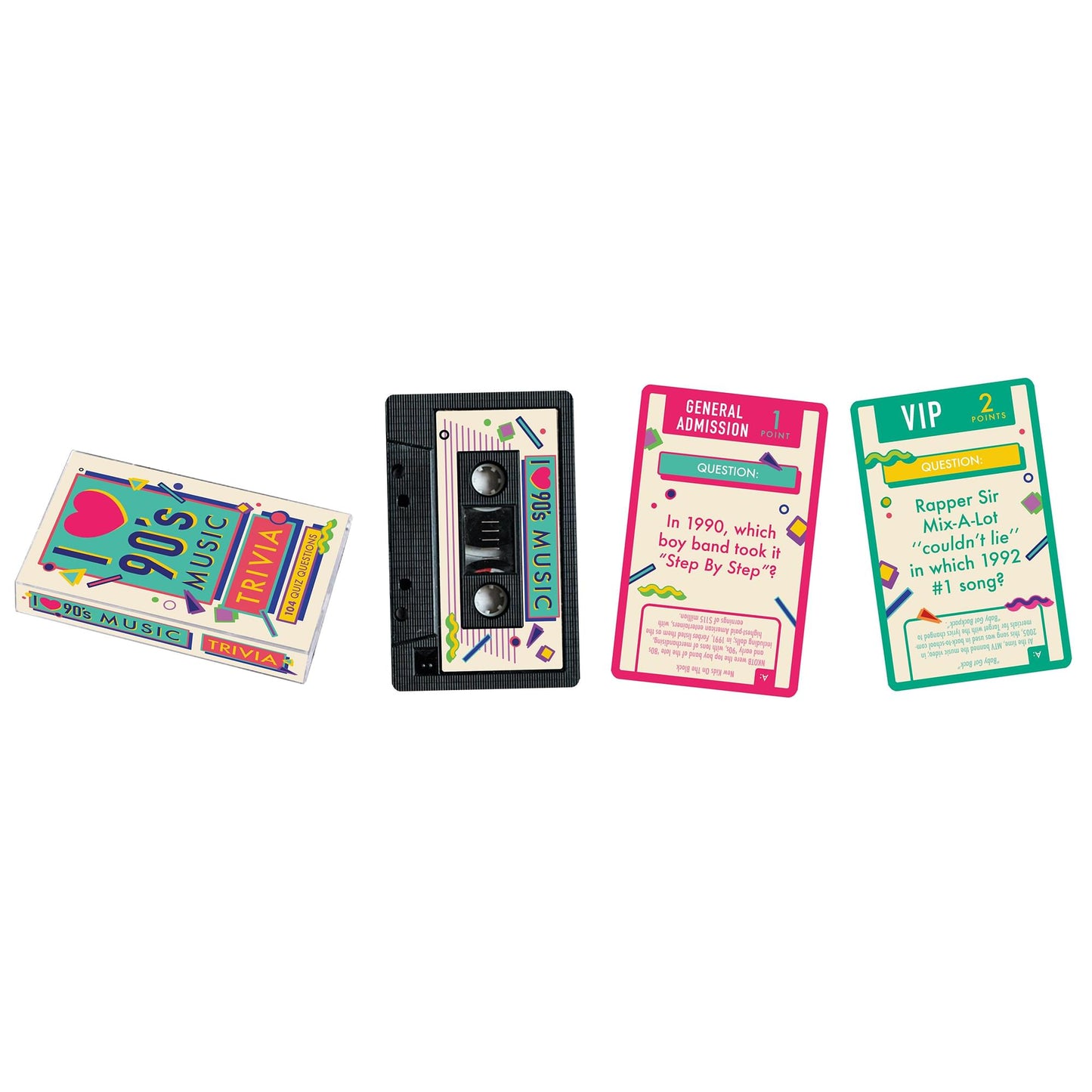 90S Music Trivia Card Game