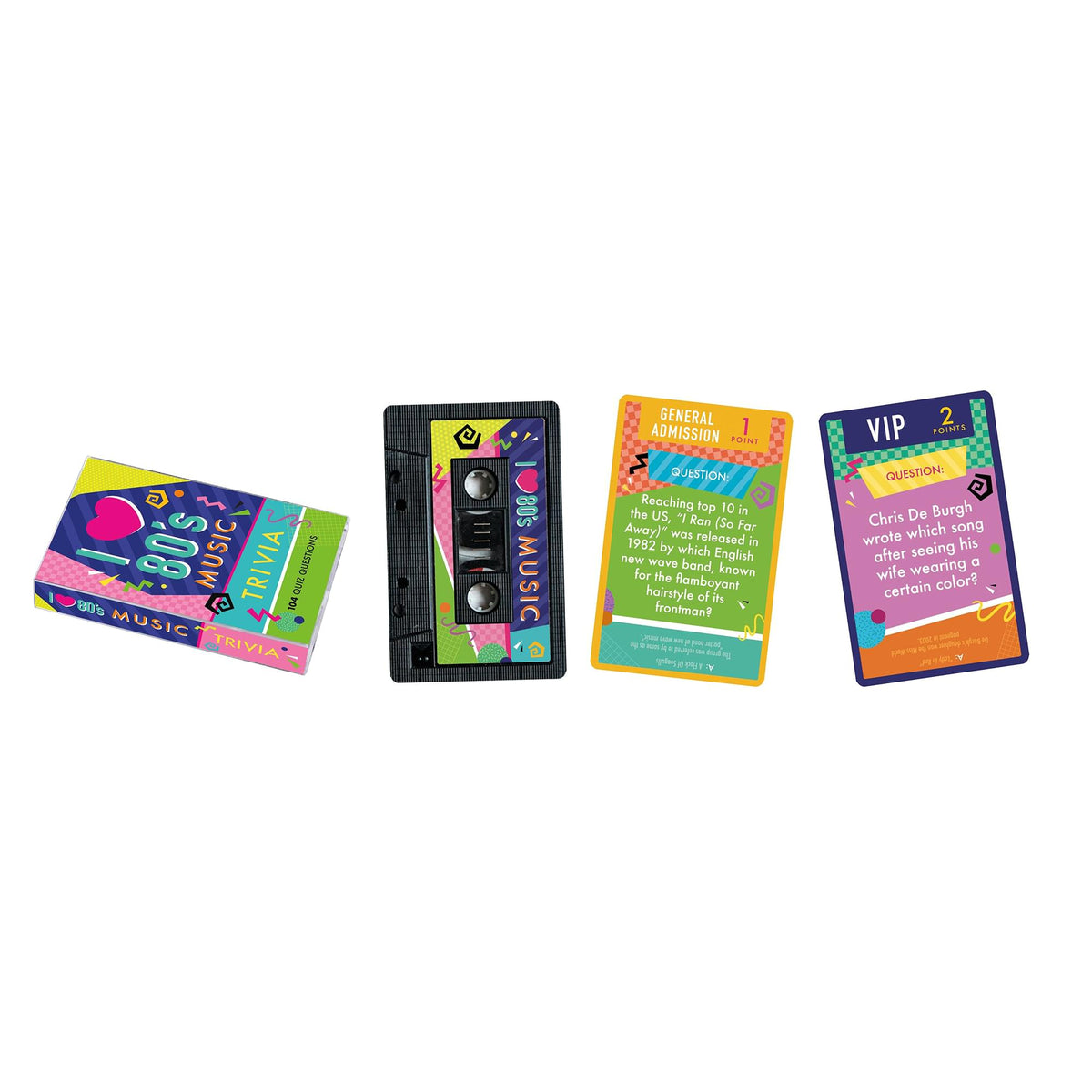 80S Music Trivia Card Game