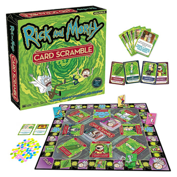 Rick and Morty card Scramble Board game