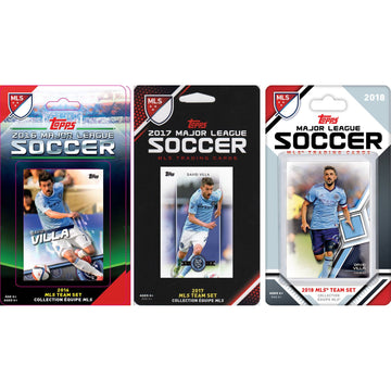 Mls New York City Fc 3 Different Licensed Trading Card Team Sets