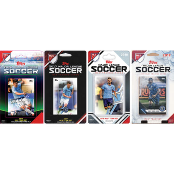 Mls New York City Fc 4 Different Licensed Trading Card Team Sets