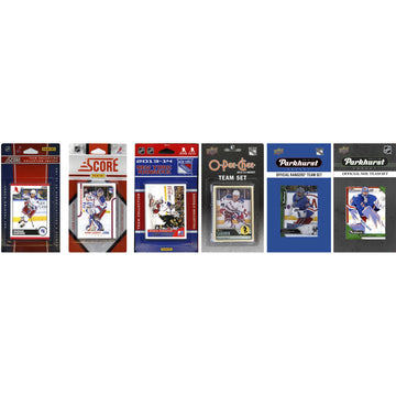Nhl New York Rangers 6 Different Licensed Trading Card Team Sets