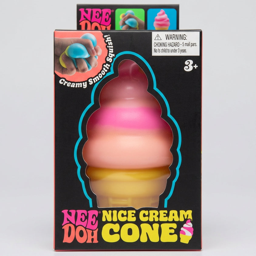 Schylling Nee-Doh Nice Cream Ice Cream Cone Pink/White