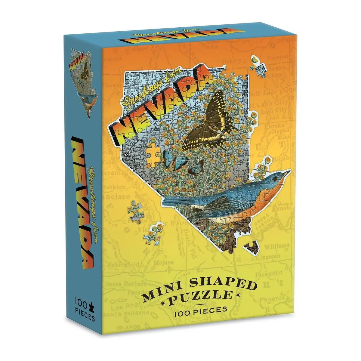 Nevada 100 Piece Mini Shaped Jigsaw Puzzle Galison