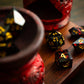 Night Blood Handmade Resin DND Dice Set