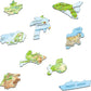 North America Topographic Map 66 Piece Tray Jigsaw Puzzle Larsen