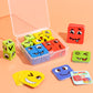 Tiktok-Style Face-Changing Magic Cube Smiley Face Fun Expression Building Block Puzzle Children's Toy Logical Thinking Educational