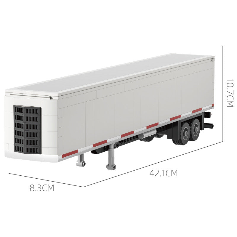 Cross-border engineering series truck city bus transport vehicle combined with small particle building blocks children's educational enlightenment toys