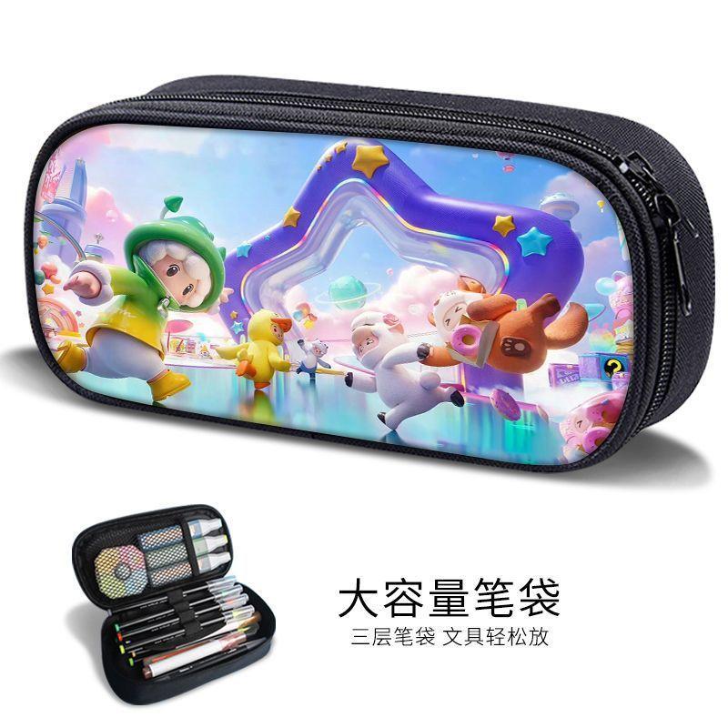 New Yuanmeng Star Pencil Bag Game Peripheral Junior High School Student Internet Celebrity Stationery Bag Kindergarten Cute Pencil Box