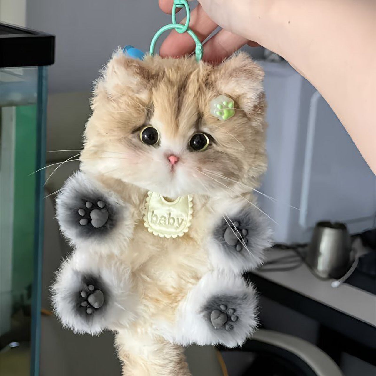 Twisting Stick Kitten DIY Material Pack Casual Style Cute Stuffed Toy for Girls Birthday Gift Bag Pendant