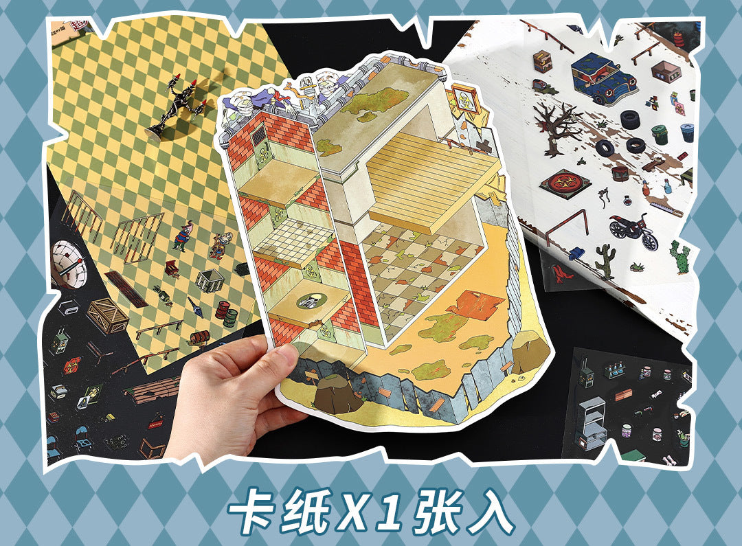 Infeel.Me Extra Large Scenery Stickers Today's Business Hours Open - Part Twelve DIY Journal Scene Stickers