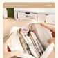 Button Pencil Bag with Good Looks for Girls, Large Capacity, Simple Ins Student Creative Canvas Stationery Bag, Pencil Stationery Box