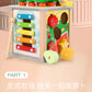Children's Educational Bead Toys Kindergarten Students Early Education Matching Montessori Teaching Aids Shape Cognitive Beaded Treasure Box