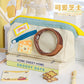 Cute Contrasting Color Stitching Pencil Case with High Appearance Value Ins Style Large Capacity Girls' Pain Bag Stationery Box Food Pencil Case for Children