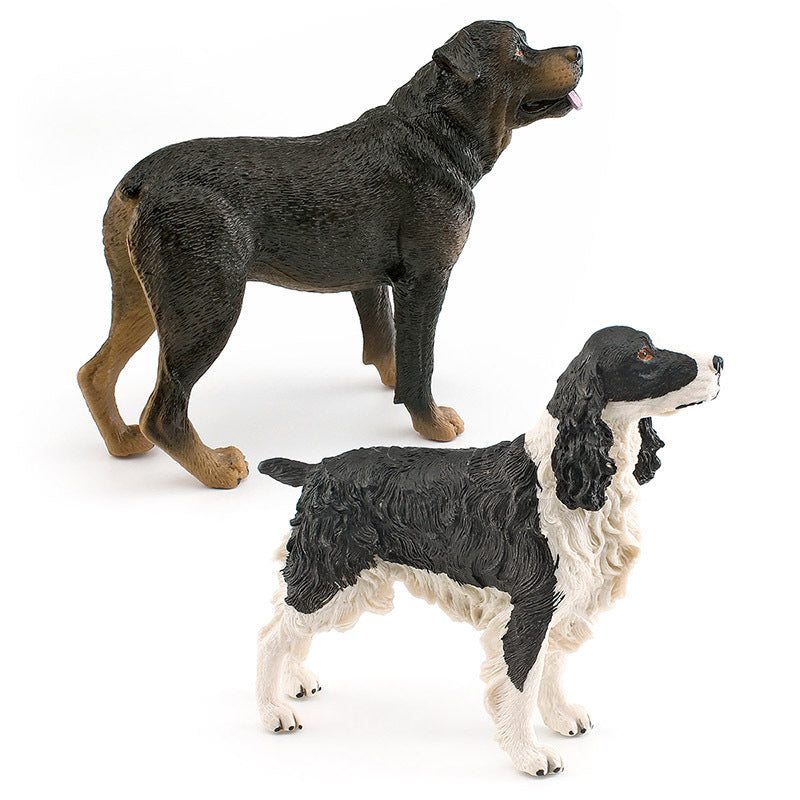 Cross-border simulation pet dog animal model doggy Spinger Bullhead terrier Rowena dog static ornaments