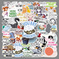 50 cartoon animal quotation stickers text creative graffiti notebook mobile phone book goo card suit stickers