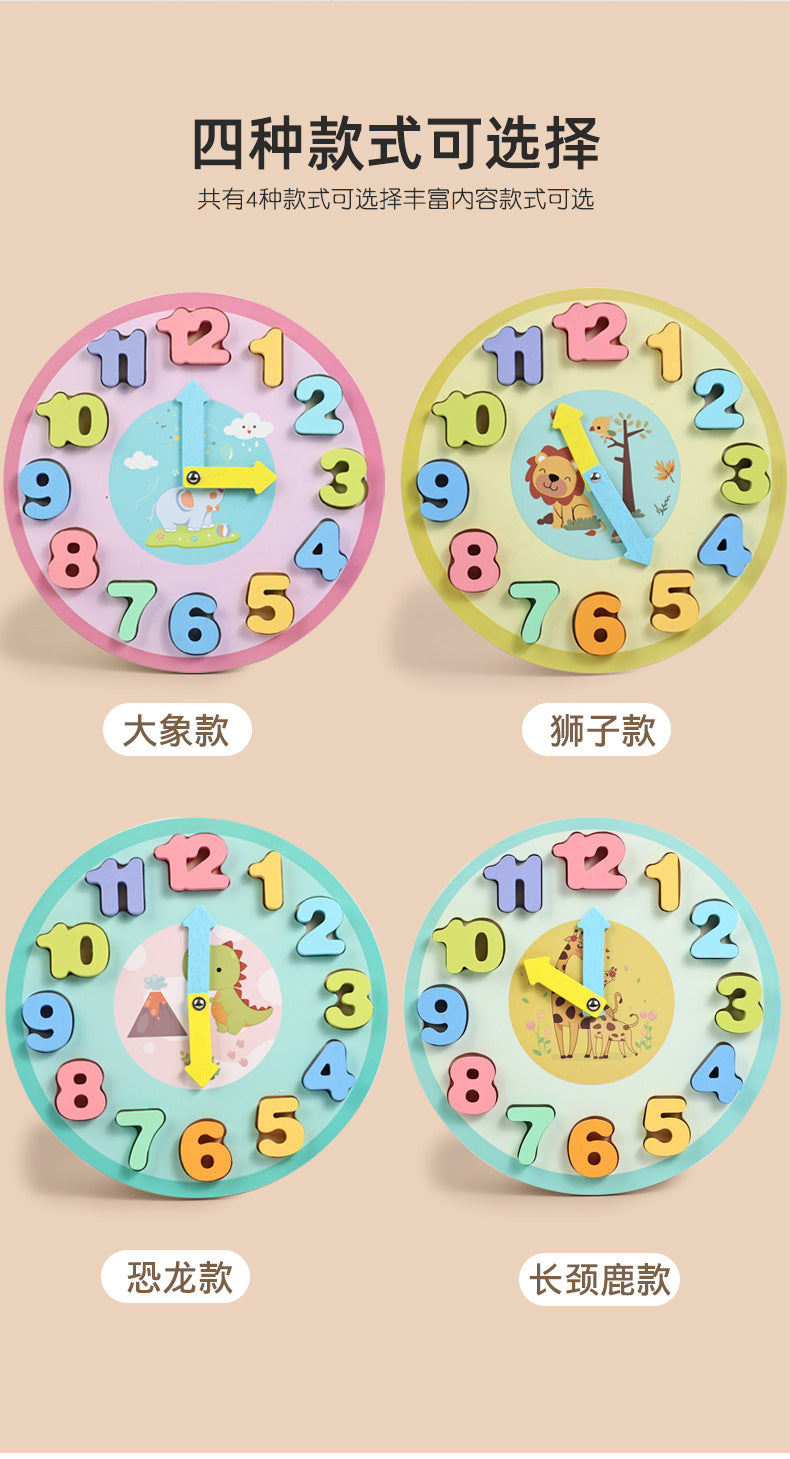 Specialized Clock Teaching Aids for Elementary School: Clock Models for First and Second Graders, Alarm Clock Face, Children's Learning Time Toys